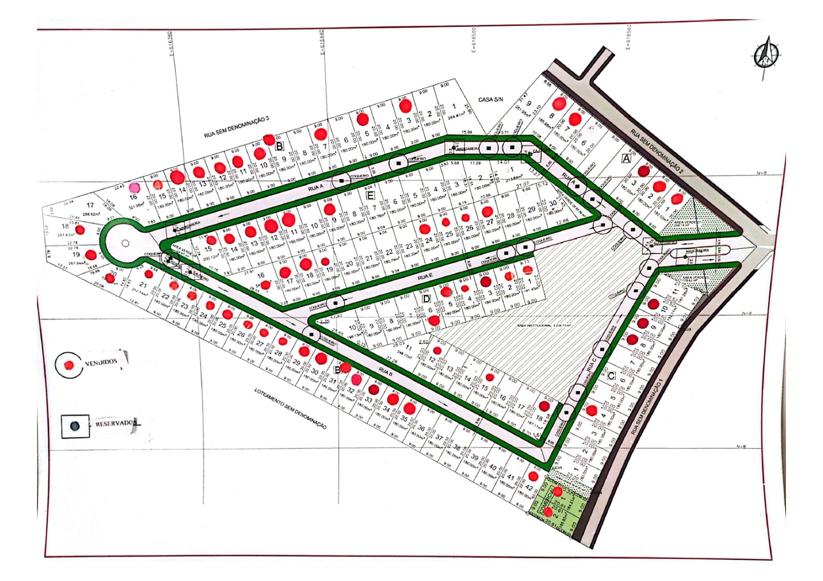 Planta BioVila Sauípe loteamento linha verde litoral lotes